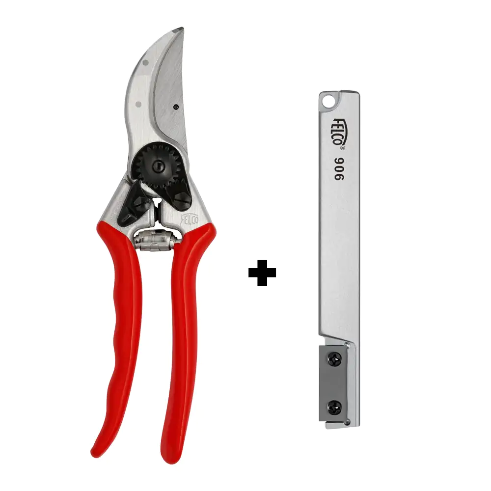 Kit: Tesoura de Poda FELCO 2 com Afiador FELCO 906 - Kit: Tesoura de Poda FELCO 2 com Afiador FELCO 906